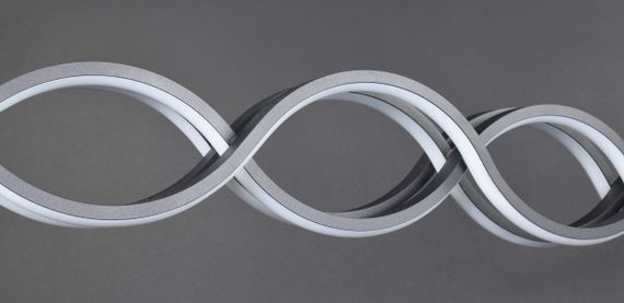 Люстра світлодіодна підвісна LED світильник для квартири на стелю лед 27494 Чорний 25-110х10х100 см. | Зображення 5