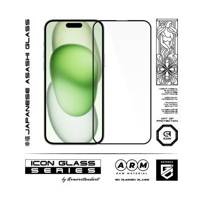 Стекло защитное Armorstandart Icon 3D iPhone 15 Plus Black 2pcs (ARM74273) | Зображення 1