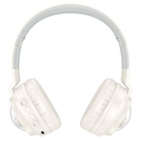 Накладные беспроводные наушники Hoco W50 Cute fun Milky White