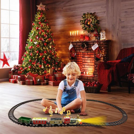 Игровой рождественский поезд от батареек, Christmas Classic / Набор праздничный экспресс | Зображення 2