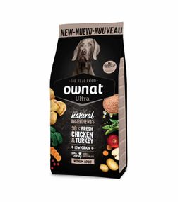 Сухой корм Ownat Ultra Медиум Курица и Индейка для собак - 0,4 кг