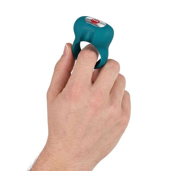 Ерекційне віброкільце Fun Factory Steady Bottle Green, Зелений | Зображення 1