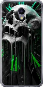 Чехол на Meizu M5 Note Череп-часы "4100u-447-17620"
