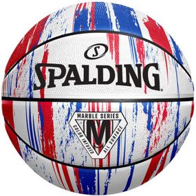 Мяч баскетбольный Spalding Marble Ball червоний, білий, синій Уні 7 84399Z (689344406497)
