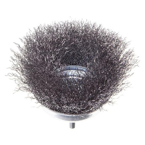 Щітка чашкова 100 мм для дриля, 1/4" (кручений дріт) INTERTOOL BT-9100 | Зображення 2
