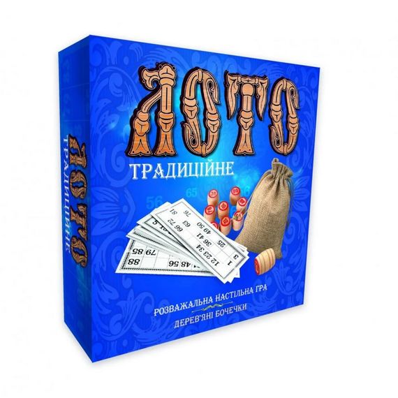 Лото "Традиционное" 30315 с деревянными бочонками | Зображення 1