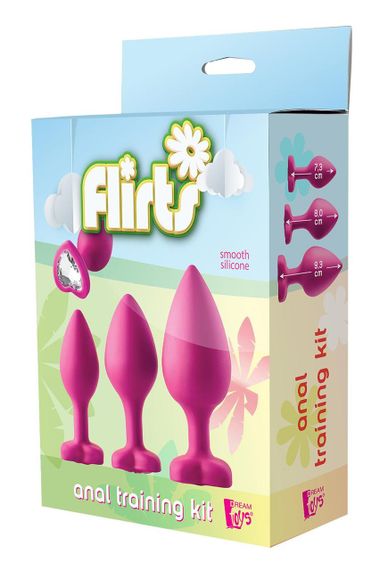Набір анальних пробок Dream Toys FLIRTS PINK Sex Aura | Зображення 1