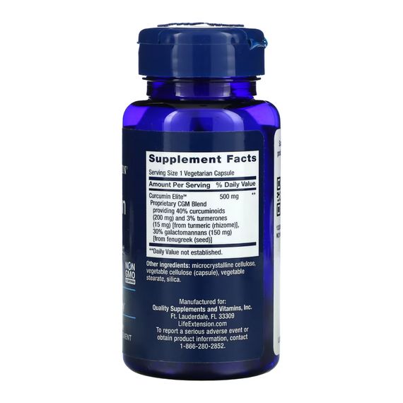 Curcumin Elite™ Turmeric Extract	- 30 vcaps | Зображення 1