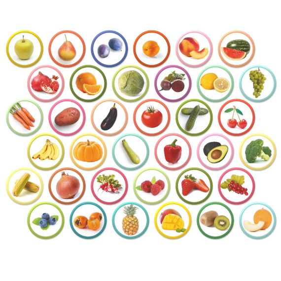 Магнитный набор Монтессори "Овощи, фрукты и ягоды" 200272 | Зображення 2