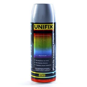 Емаль універсальна акрилова срібло глянець 400 мл UNIFIX 9510501