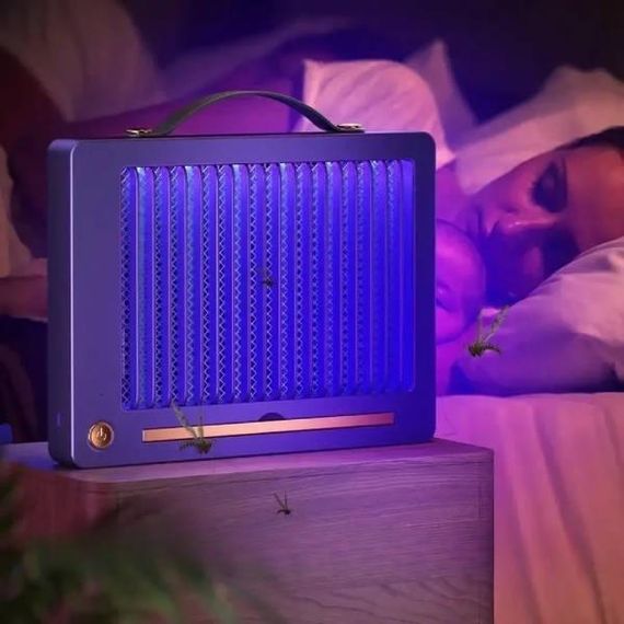 Електрична лампа-пастка для комарів Electric Shock Фіолетова