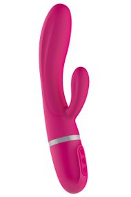 Вібратор-кролик Liebe Bend It Plus Cerise, гнучкий, 2 мотори, 10 режимів