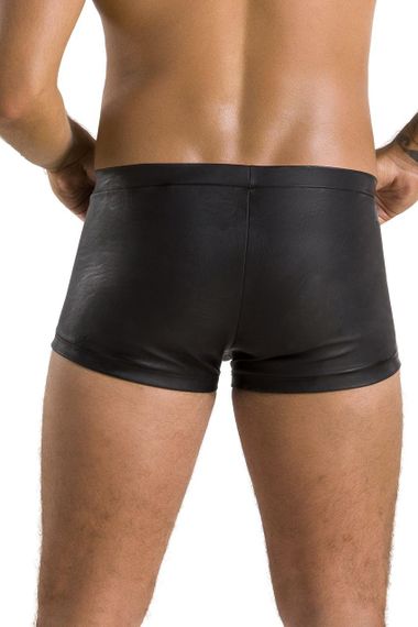 Чоловічі шкіряні боксери з клапаном Passion 050 SHORT PATRICK L/XL Black Sex Aura | Зображення 1