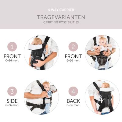 Рюкзак-переноска Hauck 4 Way Carrier Black (58102-5) | Зображення 8
