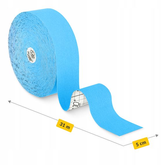 Стрічка кінезіологічна (кінезіо тейп) 4FIZJO 5 см x 31 м Sky Blue (P-5905973405546) | Зображення 2