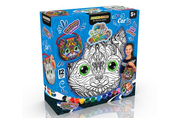 Набір для творчості CPB-01-01U,02U,03U "My Color Pet-Bag" сумочка DANKO | Зображення 2