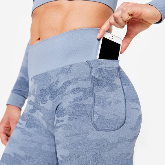 Легінси жіночі безшовні сині - M UA46 | Зображення 5