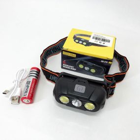 Фонарь налобный AT-391 аккумуляторный KX-215-LED-2COB