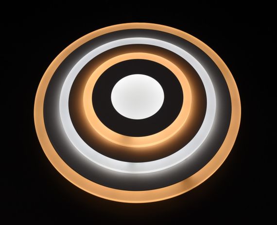 Сучасний круглий світильник стельовий LED для кімнати кухні ванної 26159 Білий 5х35х35 см. | Зображення 2