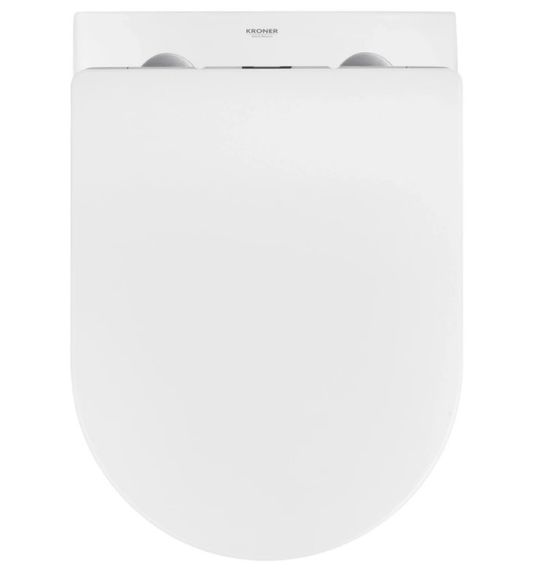 Унітаз підвісний безобідковий Kroner Harz WHI523632 RIMLESS з сидінням (KH523632WHIR) (CV032969) | Зображення 6