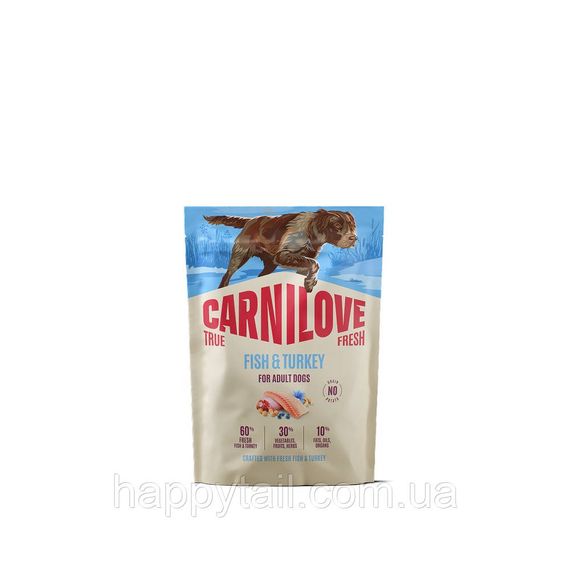 Беззерновий сухий корм Carnilove True Fresh для дорослих собак риба та індичка 1.5 кг (арт. 173745)