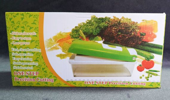 Мультислайсер Nicer Dicer Plus овочерізка механічна терка з насадкою для дрібних кубиків - 8828 | Зображення 8