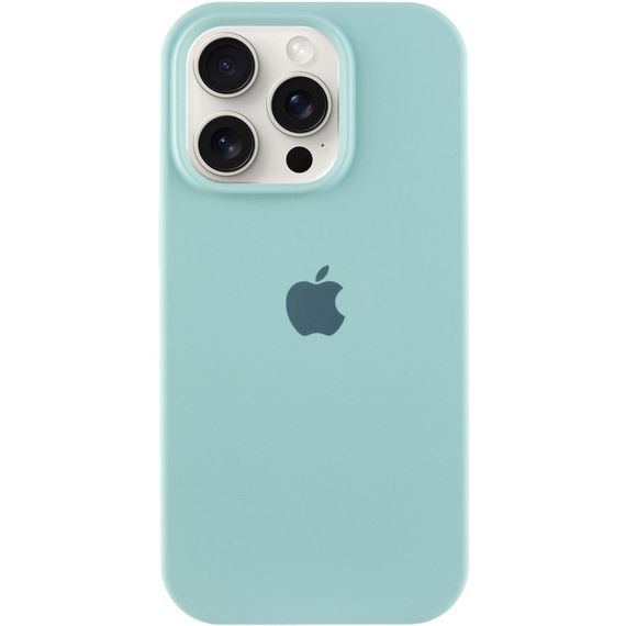Чохол Silicone Case Full Protective (AA) для Apple iPhone 16 Pro (6.3") Бірюзовий / Beryl