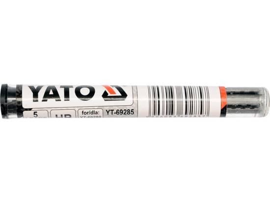 Набір стрижні графіт чорний HB для олівця автомата 5шт YATO YT-69285