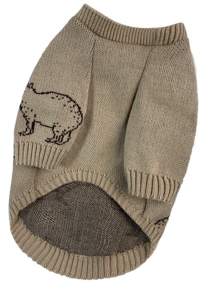 Светр в'язаний Капібари беж Y-332 | Зображення 3