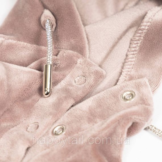Комбінезон для собак Pet Fashion Sharon розмір S колір мокко велюровий трикотаж | Зображення 4