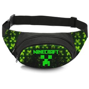 Сумка-бананка дитяча з принтом Minecraft поясна сумка для хлопчика (4514)