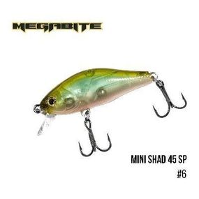 Воблер Megabite  Mini Shad 45 SP (45 мм, 4,3 гр, 0,5 m) (6)