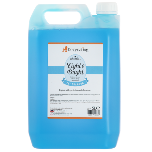 Шампунь Dezynadog Light Bright White Coat Colour Enchance для посилення кольору білих срібних і кольорових порід