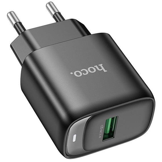 СЗУ Hoco C140A Smart QC3.0 18W (1USB-A) Black | Зображення 2