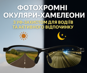 Фотохромні окуляри-хамелеони з УФ-захистом для водіїв та активного відпочинку