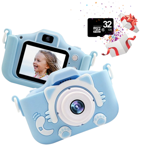 Дитячий фотоапарат Kidds екран 2/3 дюймів 10.0-20.0 Мп блакитний (Kidds_435) | Зображення 2
