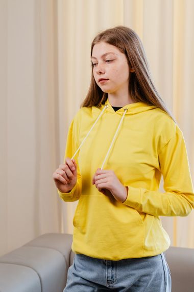 Худі для дівчинки (підлітковий) Носи своє 146 Жовтий (p-11009-119093) | Зображення 3