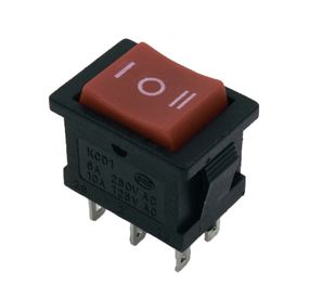 Переключатель KCD1-1-203 R/B 1 клавиша перекидной красный Ny95500682