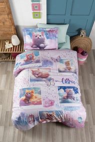 Постільна білизна  First Choice Exclusive Digital Ranforce 160 х 220 см Cute Cats