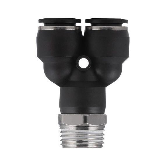 Цангове з'єднання Y-подібне для поліуретанових та ін. шлангів 12*12 мм, 1/2" зовн. різьба INTERTOOL PT-2389 | Зображення 2