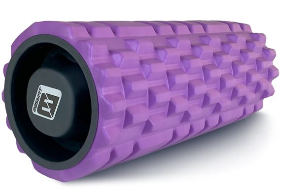 Масажний ролик EasyFit Grid Roller 33 см v.1.1 Фіолетовий (EF-2020a-V)
