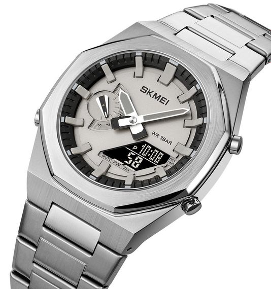 Годинник S2kmei 1816SIBK Silver-Black | Зображення 1