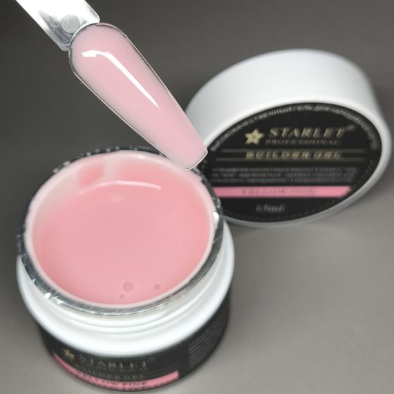Гель для нарощення нігтів Starlet Professional Yellow Pink Builder gel  15мл | Зображення 1