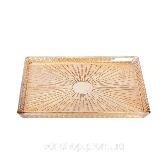 Блюдо для закусок стеклянное 24,5*20,5*2 см прямоугольное HP-YH-54 | Зображення 2