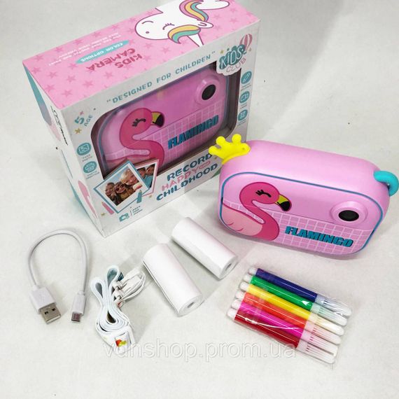 Принтер для друку для дітей, Дитячий фотоапарат фотокамера з принтером Цифрова камера малюків RU-67 | Зображення 6