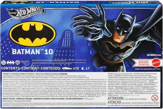Набір із 10-ти машинок Хот Вілс Бетмен Оригінал Hot Wheels Silver Series Batman | Зображення 2