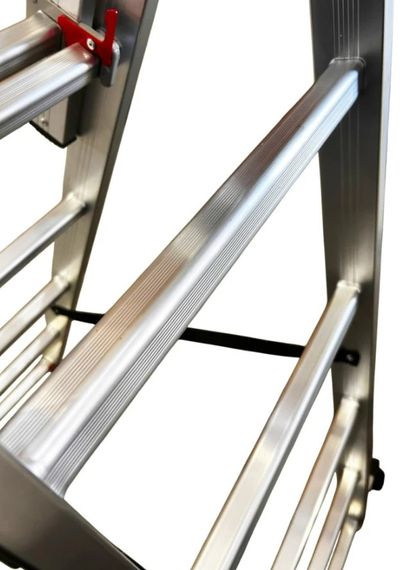 Драбина алюмінієва трисекційна GTM KME308 3x8 сходинок 2.18-4.88м (KME308) (39945) | Зображення 7