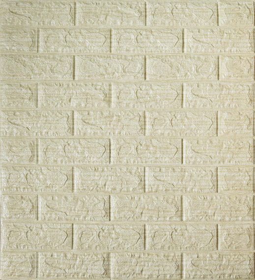 Самоклеюча декоративна 3D панель бежева смужка Loft Expert 700x770x5 мм