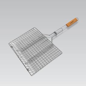 Решетка-гриль Maestro MR-1016, 30×24 см для мангала и барбекю с деревянной ручкой