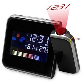 Годинник / Метеостанція / Вологомір з проектором часу Color Screen Calendar